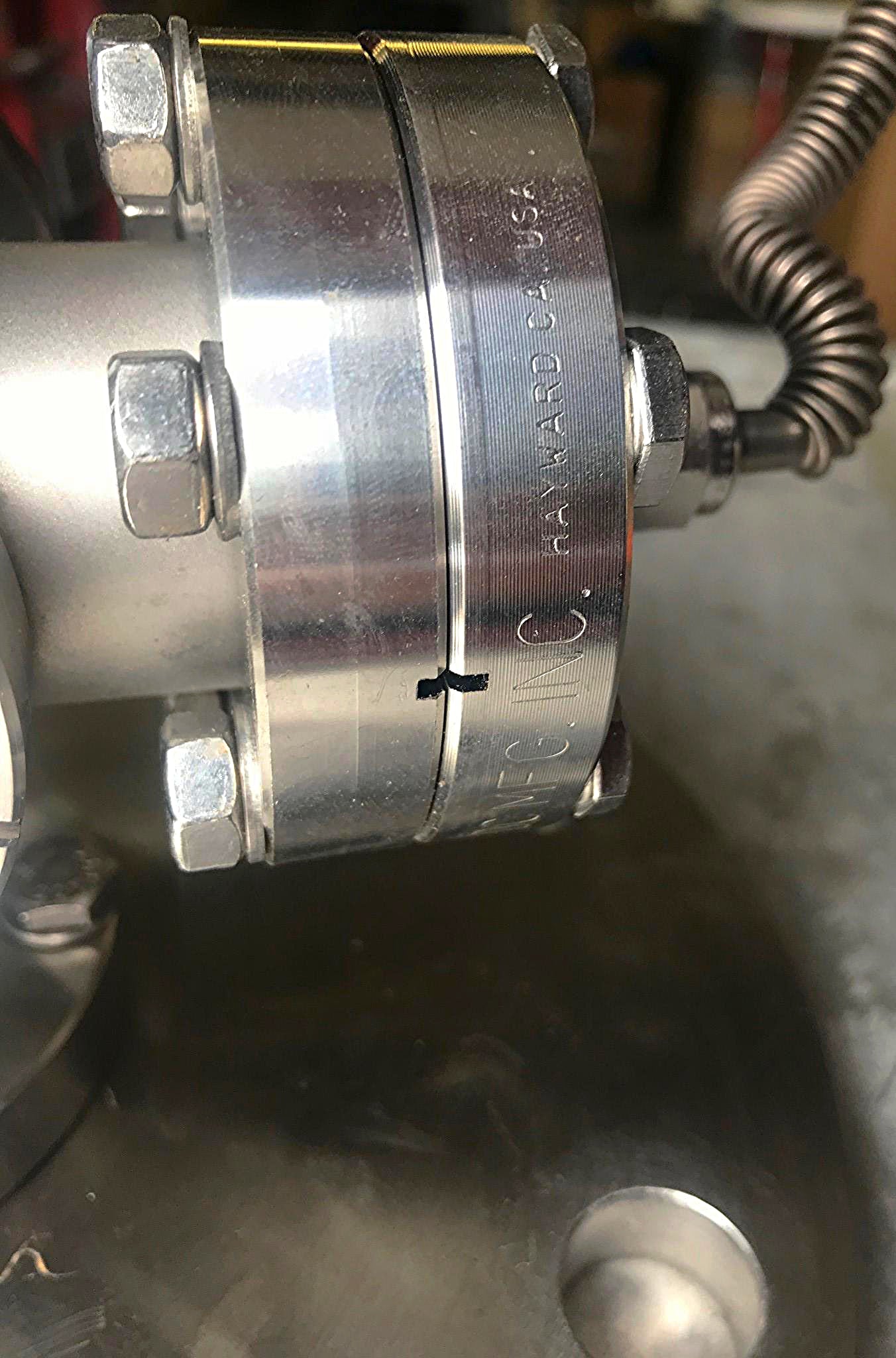 VARIAN MDC HAYWARD HPS DI HIGH VACUUM 6SIX WAY CONNECTOR with 9" PIPE END COVER