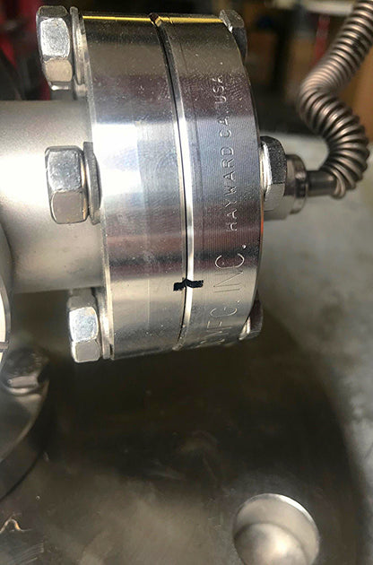 VARIAN MDC HAYWARD HPS DI HIGH VACUUM 6SIX WAY CONNECTOR with 9" PIPE END COVER