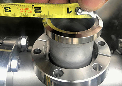 VARIAN MDC HAYWARD HPS DI HIGH VACUUM 6SIX WAY CONNECTOR with 9" PIPE END COVER