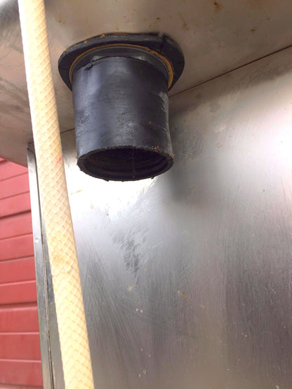 COLUMBIA 501 HANDS FREE HOT COLD FOOT OPERATED KITCHEN RESTAURANT SINK FREE SHIP