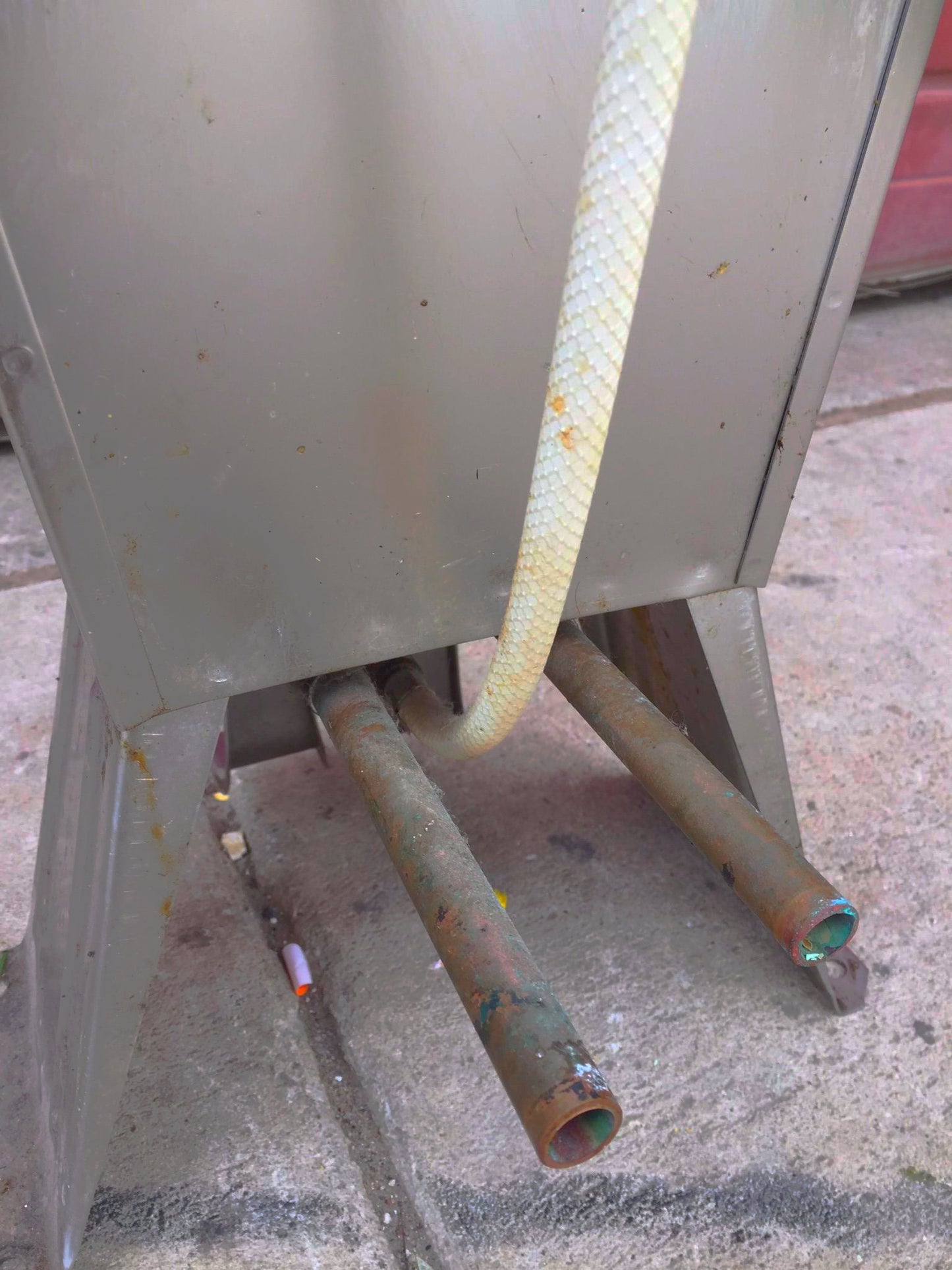 COLUMBIA 501 HANDS FREE HOT COLD FOOT OPERATED KITCHEN RESTAURANT SINK FREE SHIP