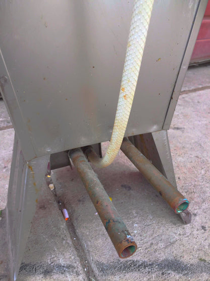 COLUMBIA 501 HANDS FREE HOT COLD FOOT OPERATED KITCHEN RESTAURANT SINK FREE SHIP