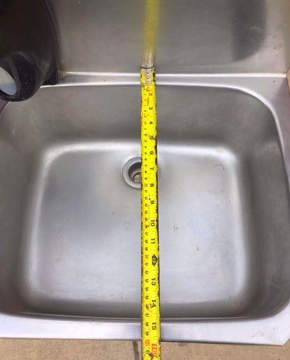 COLUMBIA 501 HANDS FREE HOT COLD FOOT OPERATED KITCHEN RESTAURANT SINK FREE SHIP