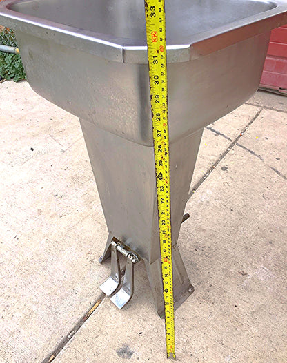 COLUMBIA 501 HANDS FREE HOT COLD FOOT OPERATED KITCHEN RESTAURANT SINK FREE SHIP