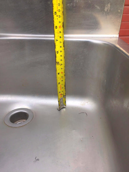 COLUMBIA 501 HANDS FREE HOT COLD FOOT OPERATED KITCHEN RESTAURANT SINK FREE SHIP