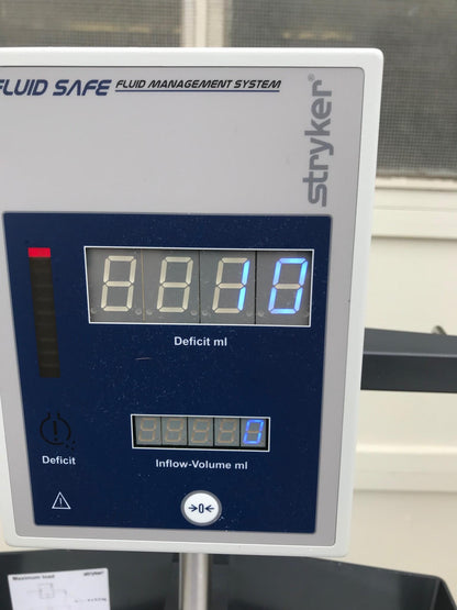 STRYKER 502-000-001/H111 FLUID SAFE MANAGEMENT PUMP SYSTEM 502000-002 WatchVIDEO