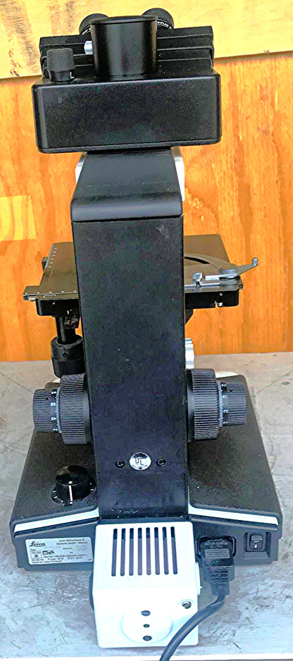 LEICA LEITZ LABORLUX S PHASE CONTRAST MICROSCOPE STAGE 4 OBJECTIVES WATCH VIDEO