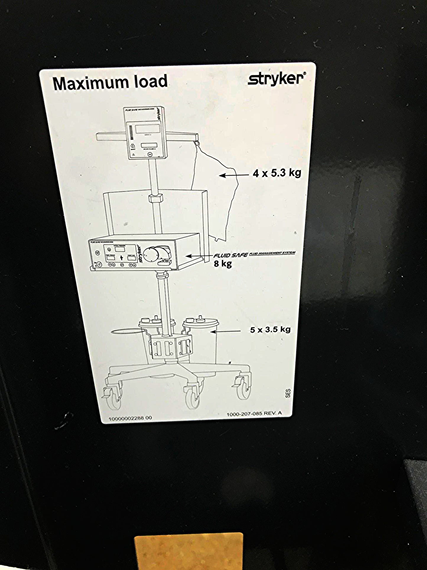 STRYKER 502-000-001/H111 FLUID SAFE MANAGEMENT PUMP SYSTEM 502000-002 WatchVIDEO