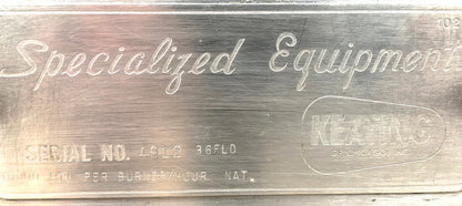 KEATING MIRACLEAN 36FLD NATURAL GAS GRILL GRIDDLE 36 x 24 & STAND FREE SHIPPING