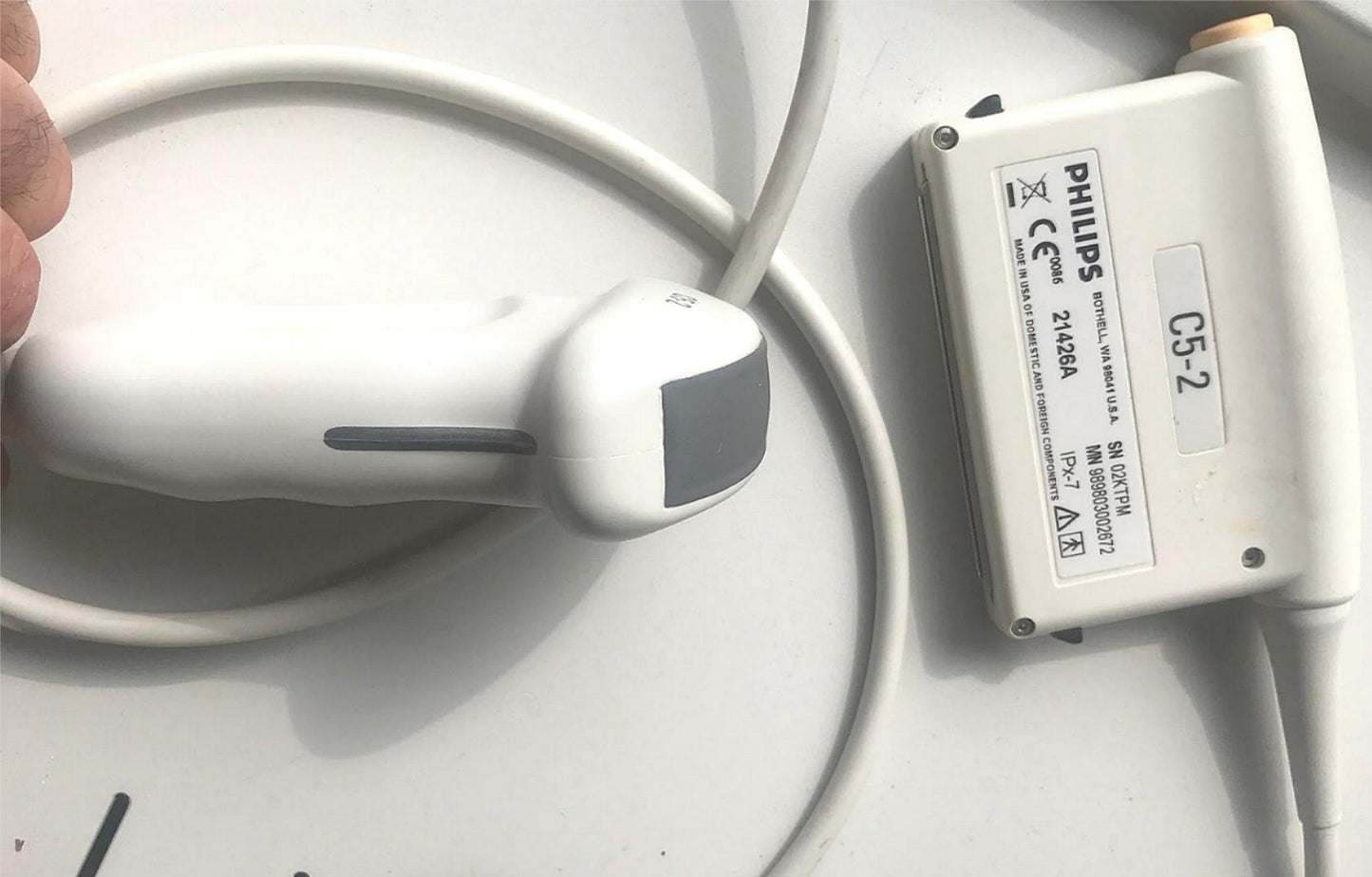 PHILIPS ENVISOR ULTRASOUND C5-2 PROBE & MANUAL FREE SHIP