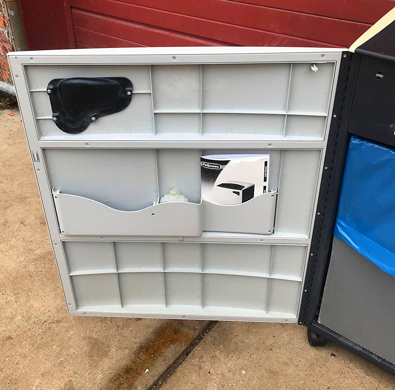 FELLOWES C-380C HIGH SPEED 2HP CROSSCUT INDUSTRIAL PAPER SHREDDER WATCH VIDEO