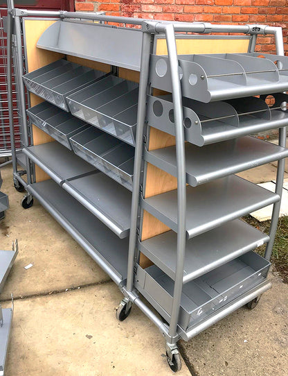 ARAMARK MERCHANDISER STORE DELI RETAIL RACK CART DISPLAY STAND SHOWCASE WatchVID