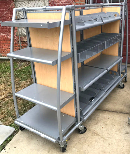 ARAMARK MERCHANDISER STORE DELI RETAIL RACK CART DISPLAY STAND SHOWCASE WatchVID