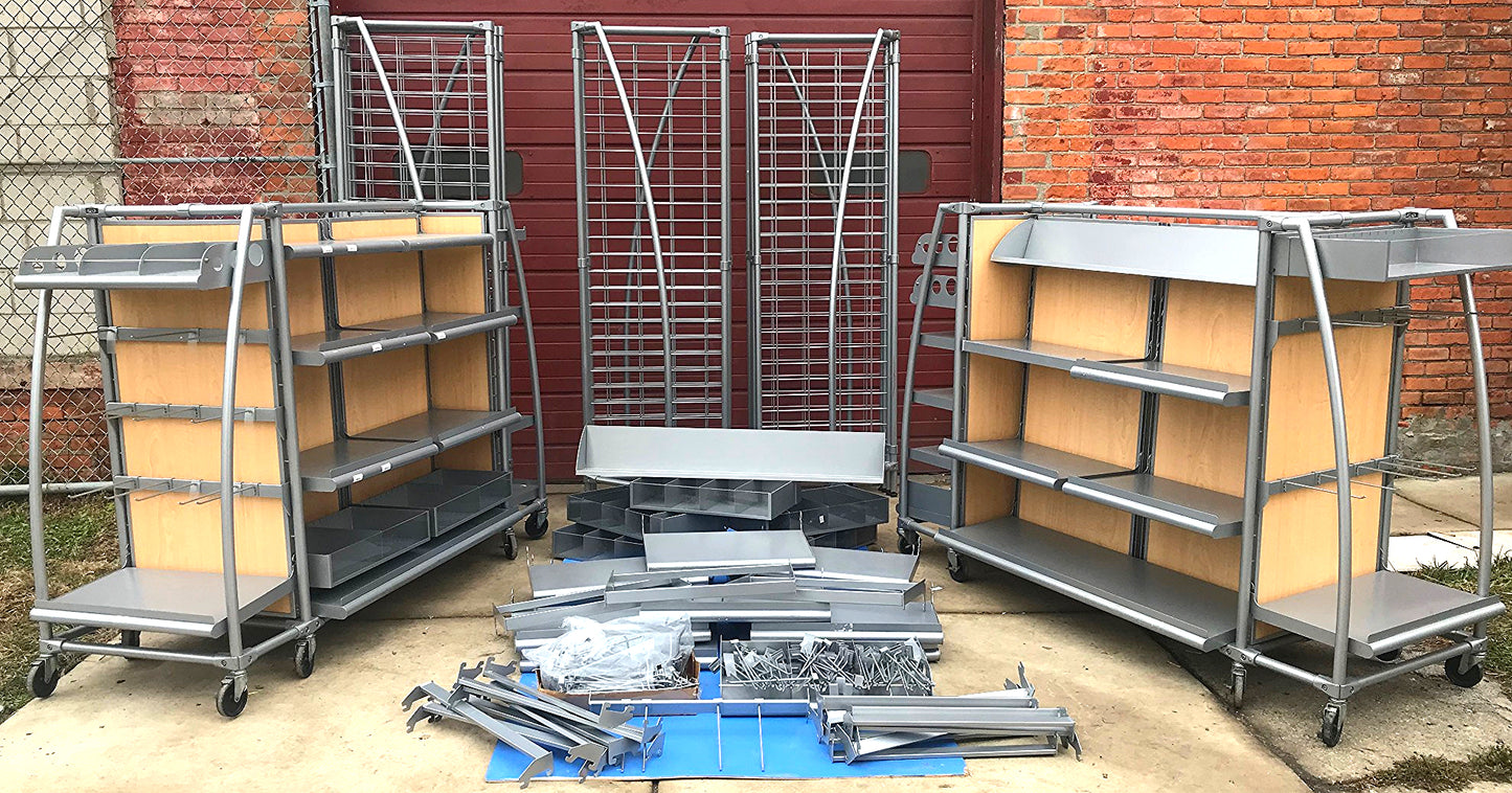 ARAMARK MERCHANDISER STORE DELI RETAIL RACK CART DISPLAY STAND SHOWCASE WatchVID