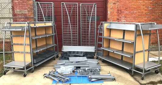 ARAMARK MERCHANDISER STORE DELI RETAIL RACK CART DISPLAY STAND SHOWCASE WatchVID