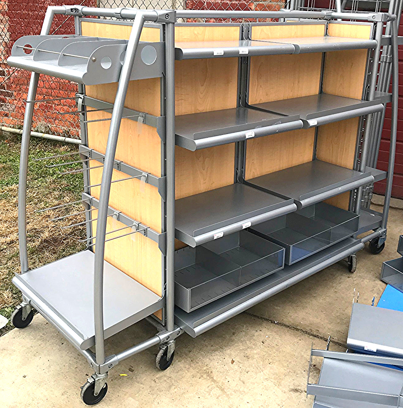 ARAMARK MERCHANDISER STORE DELI RETAIL RACK CART DISPLAY STAND SHOWCASE WatchVID