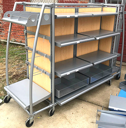 ARAMARK MERCHANDISER STORE DELI RETAIL RACK CART DISPLAY STAND SHOWCASE WatchVID