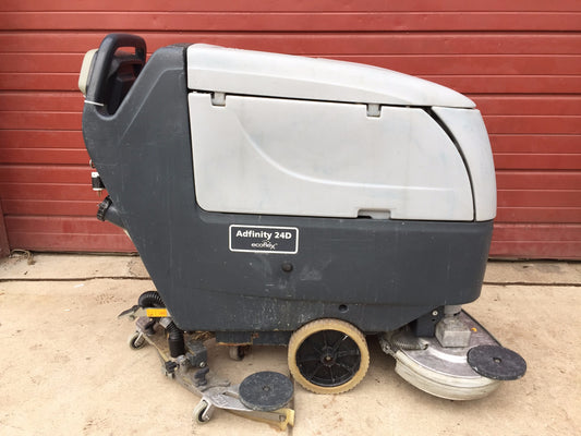 NILFISK ADVANCE ADFINITY 24D ECOFLEX WALK BEHIND FLOOR SCRUBER WATCHVIDEOFREESHI