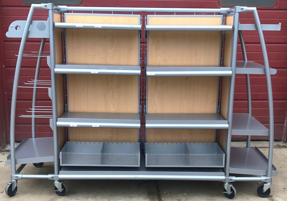 ARAMARK MERCHANDISER STORE DELI RETAIL RACK CART DISPLAY STAND SHOWCASE WatchVID