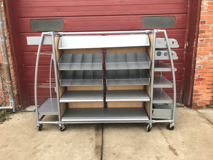 ARAMARK MERCHANDISER STORE DELI RETAIL RACK CART DISPLAY STAND SHOWCASE WatchVID