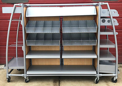 ARAMARK MERCHANDISER STORE DELI RETAIL RACK CART DISPLAY STAND SHOWCASE WatchVID