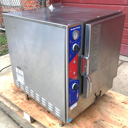 ACS STRAIGHT STEAM SG-6 NATURAL GAS CONVECTION BOILERLESS STEAMER FREE SHIPPING