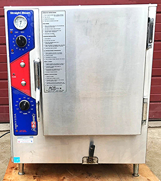 ACS STRAIGHT STEAM SG-6 NATURAL GAS CONVECTION BOILERLESS STEAMER FREE SHIPPING