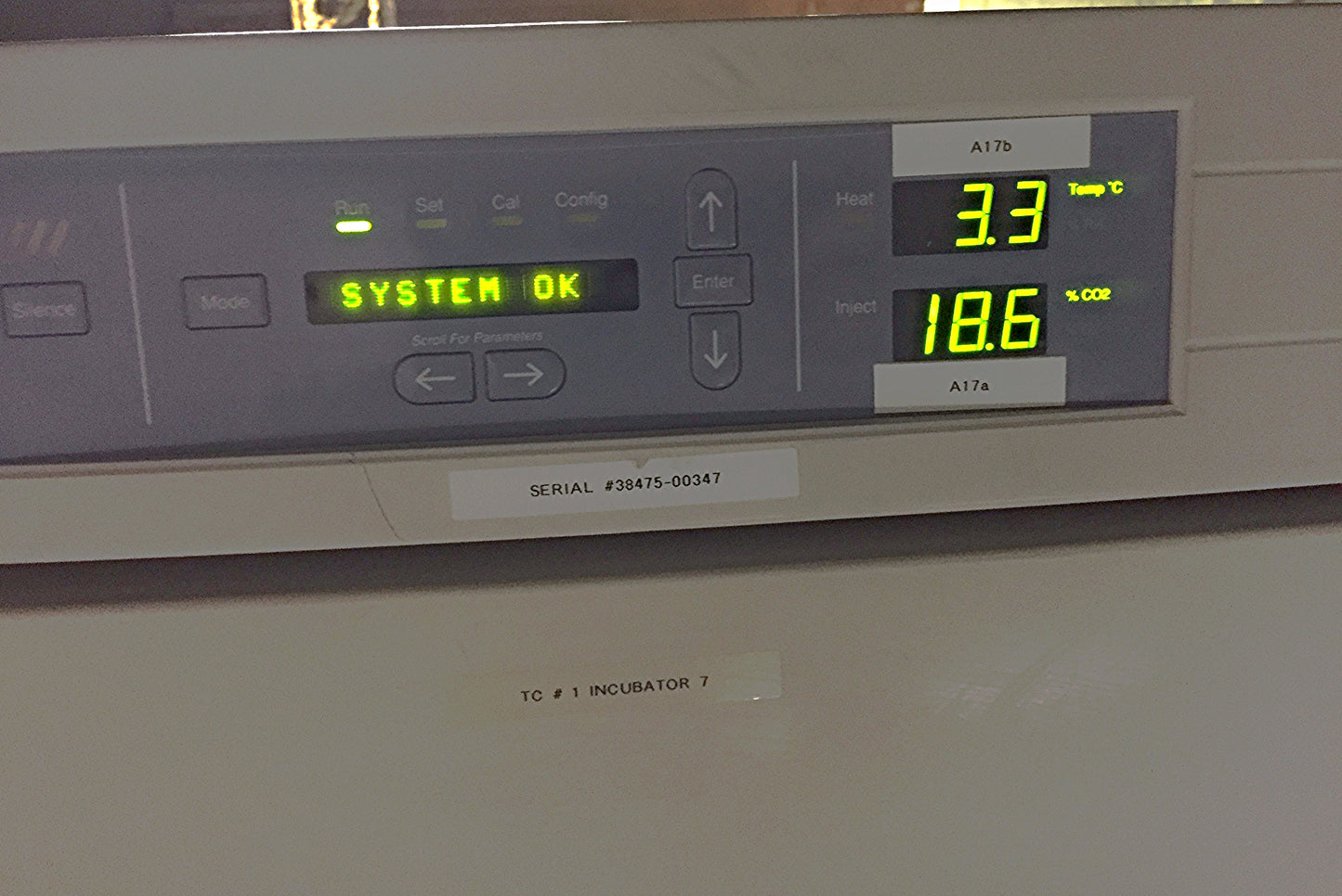 FORMA SCIENTIFIC 3110 CO2 DOUBLE INCUBATOR with WHEEL CART WATCH VIDEO FREE SHIP