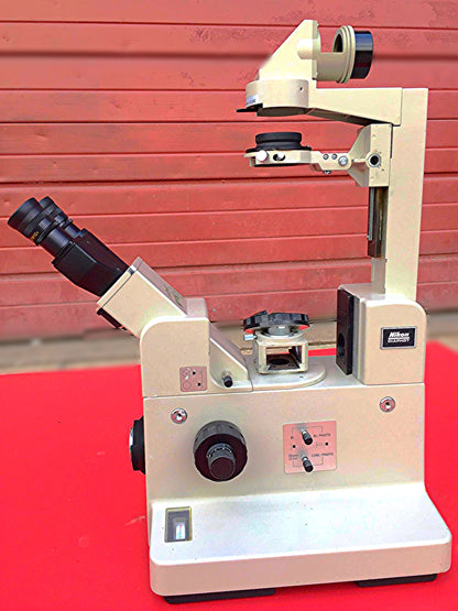 NIKON DIAPHOT MICROSCOPE BODY with 2 CFW10x EYEPIECES STAGE MOUNT FREE SHIPPING