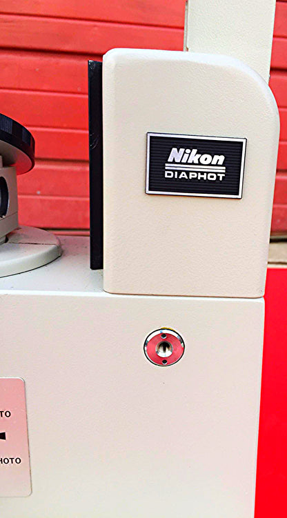 NIKON DIAPHOT MICROSCOPE BODY with 2 CFW10x EYEPIECES STAGE MOUNT FREE SHIPPING