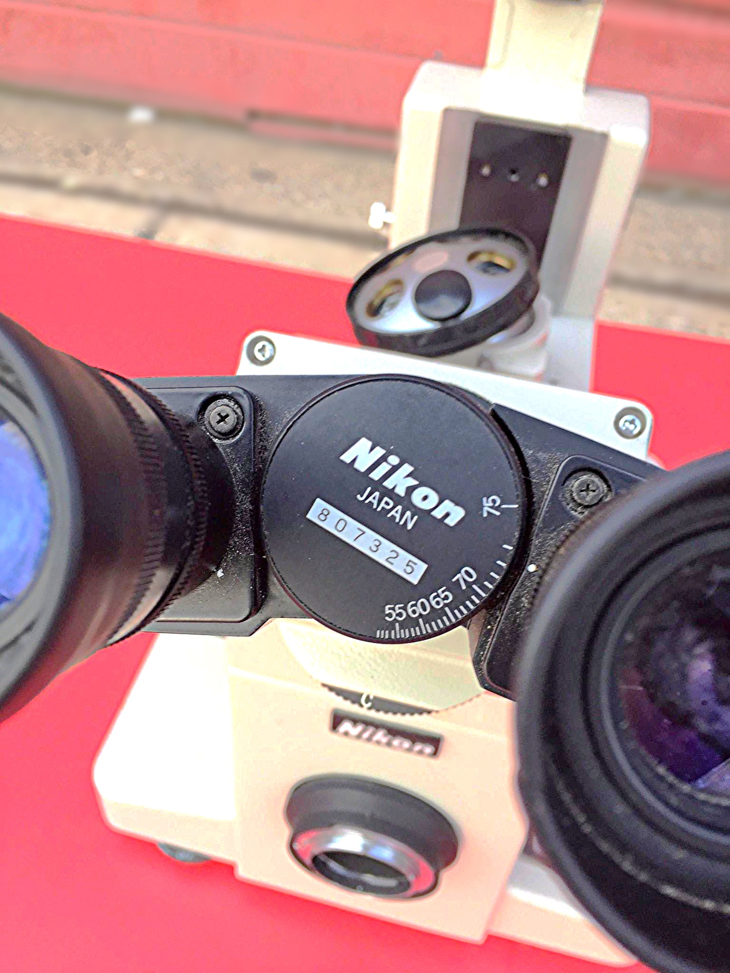 NIKON DIAPHOT MICROSCOPE BODY with 2 CFW10x EYEPIECES STAGE MOUNT FREE SHIPPING