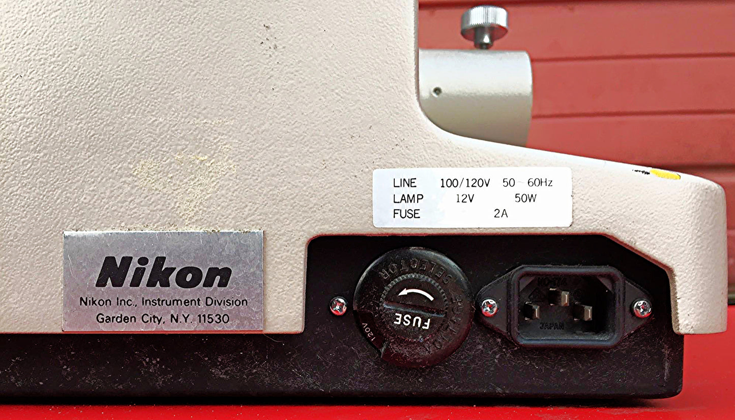 NIKON DIAPHOT MICROSCOPE BODY with 2 CFW10x EYEPIECES STAGE MOUNT FREE SHIPPING