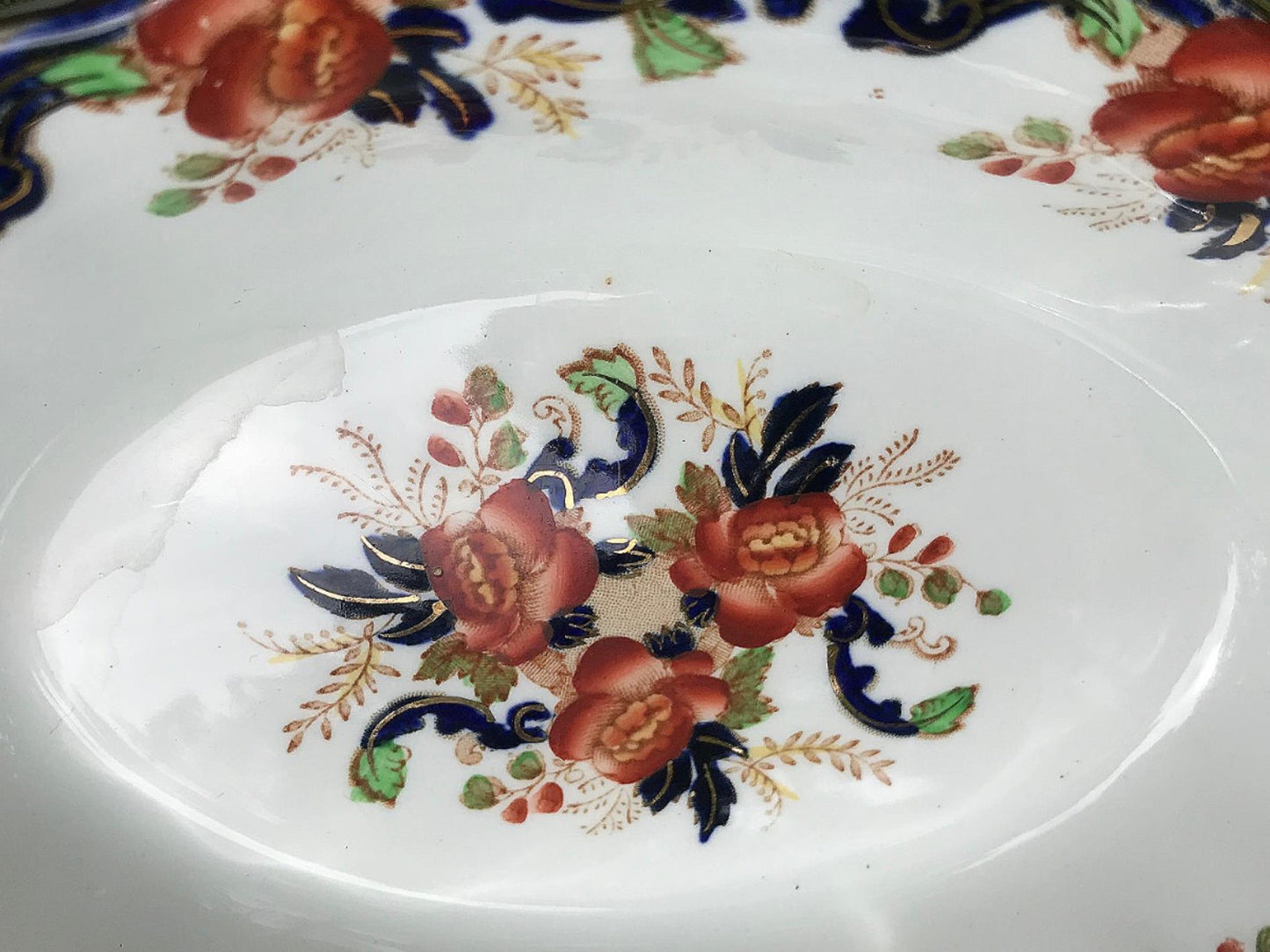 MAJESTIC MADDOCK & SONS 91 PIECE MULTICOLORED GOLDTRIM ENGLISH CHINA SET PERFECT