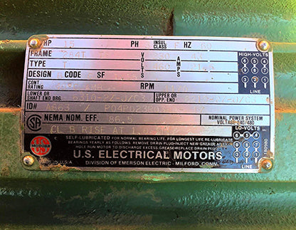 WORTHINGTON 15HP DLINE Model 1011 Size 8 x 6 x 11 WATER PUMP HAYWARD FREE SHIP