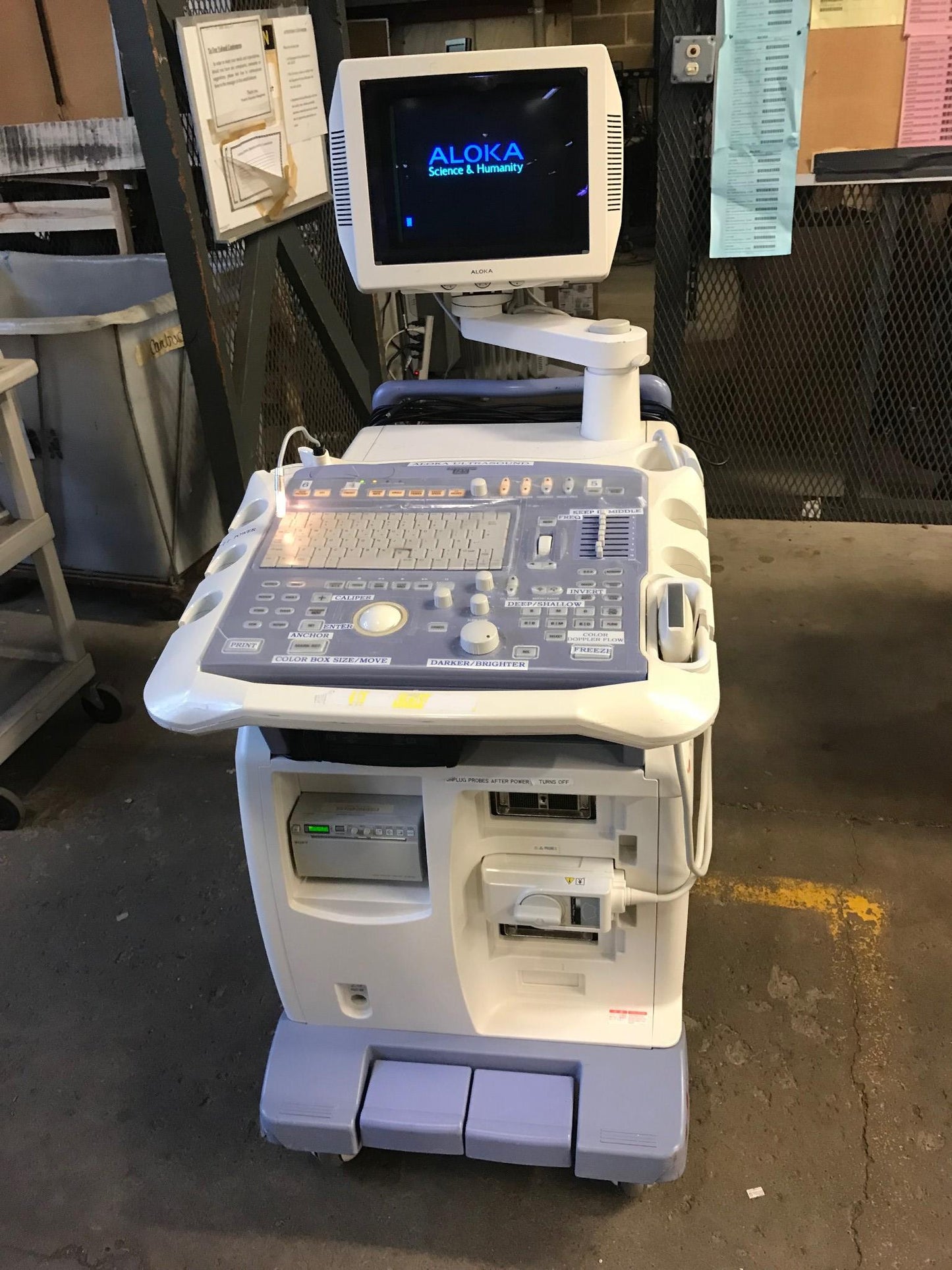 ALOKA PROSOUND SSD ALPHA 5 OB / GYN ULTRASOUND w/ UST-9126 TRANSDUCER FREE SHIP