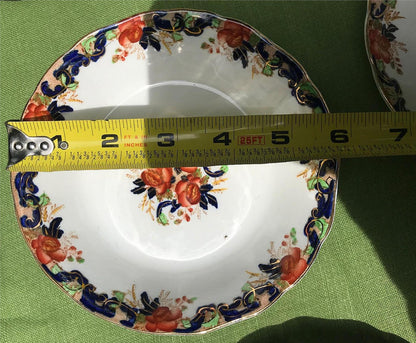 MAJESTIC MADDOCK & SONS 91 PIECE MULTICOLORED GOLDTRIM ENGLISH CHINA SET PERFECT