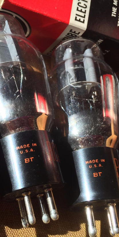 2 VACUUM TUBE TUBES RCA 2A3 INSIDE ORIGINAL BOXES BOX NEW OLD STOCK BOXSET