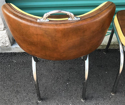 RARE DESIGN SET OF 4 VINTAGE KITCHEN CHAIRS by METAL MASTERS of DETROIT FREESHIP