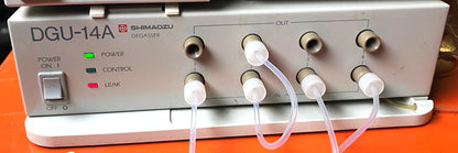 SHIMATZU DGU-14A SIL-10AD vp LC-10AD VP  LAB HPLC GAS CHROMATOGRAPH WATCH VIDEO