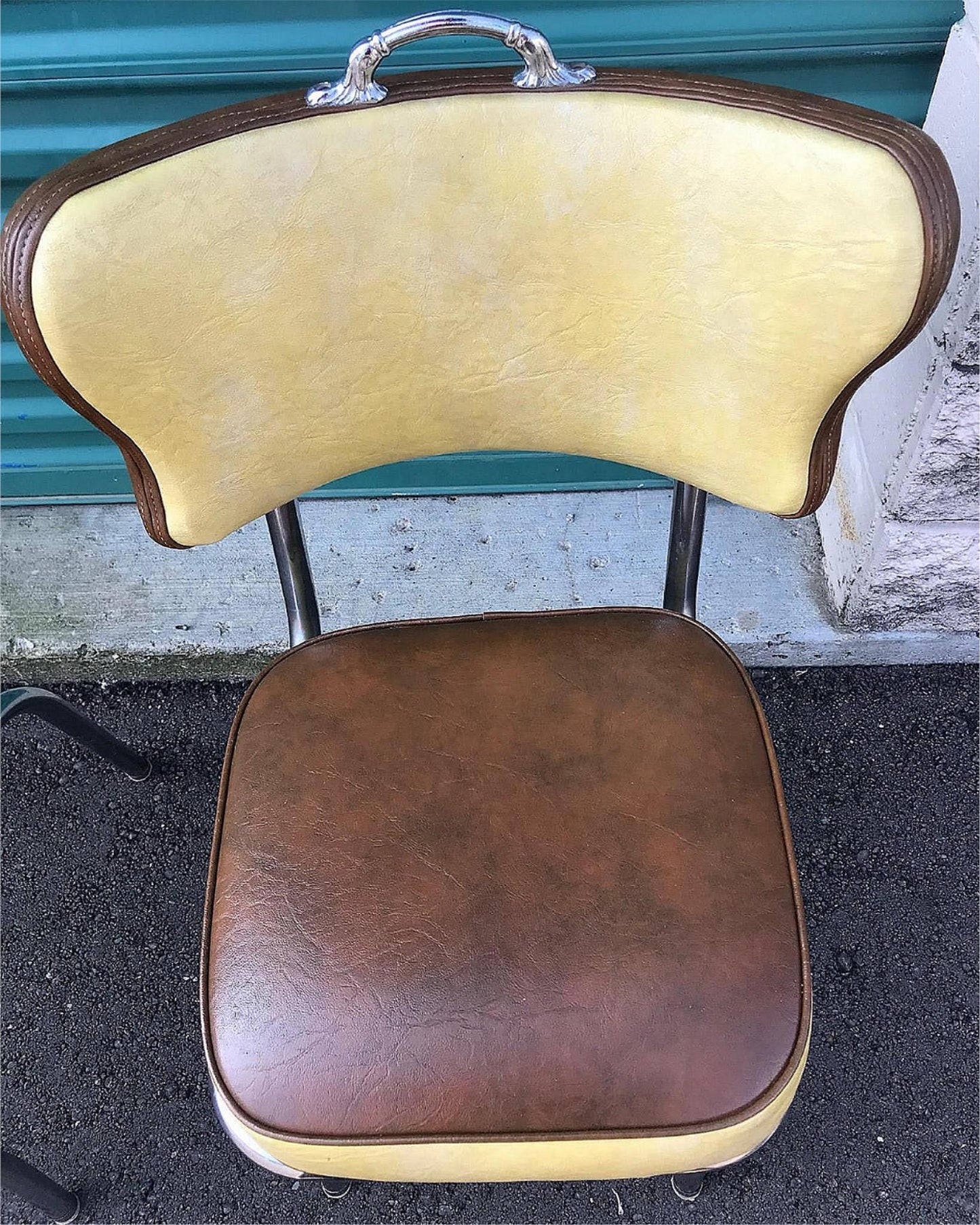 RARE DESIGN SET OF 4 VINTAGE KITCHEN CHAIRS by METAL MASTERS of DETROIT FREESHIP