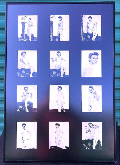 12 ORIGINAL VINTAGE 1920's or 1930's NUDE MODEL PHOTOGRAPHS POSTER FREE SHIPPING