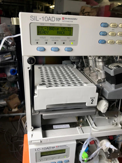SHIMATZU DGU-14A SIL-10AD vp LC-10AD VP  LAB HPLC GAS CHROMATOGRAPH WATCH VIDEO
