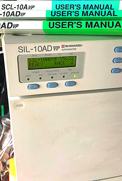 SHIMATZU DGU-14A SIL-10AD vp LC-10AD VP  LAB HPLC GAS CHROMATOGRAPH WATCH VIDEO