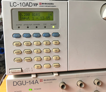 SHIMATZU DGU-14A SIL-10AD vp LC-10AD VP  LAB HPLC GAS CHROMATOGRAPH WATCH VIDEO