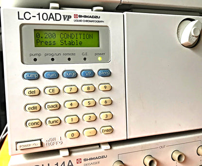 SHIMATZU DGU-14A SIL-10AD vp LC-10AD VP  LAB HPLC GAS CHROMATOGRAPH WATCH VIDEO