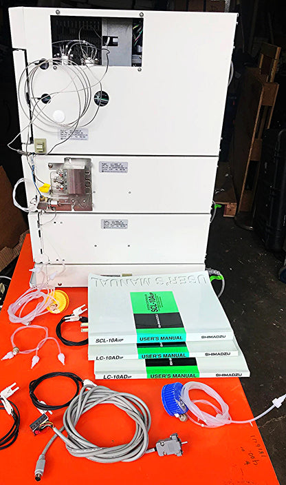 SHIMATZU DGU-14A SIL-10AD vp LC-10AD VP  LAB HPLC GAS CHROMATOGRAPH WATCH VIDEO