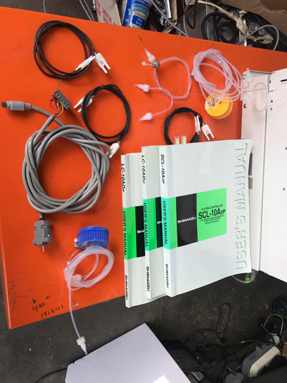SHIMATZU DGU-14A SIL-10AD vp LC-10AD VP  LAB HPLC GAS CHROMATOGRAPH WATCH VIDEO