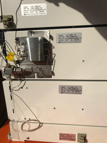 SHIMATZU DGU-14A SIL-10AD vp LC-10AD VP  LAB HPLC GAS CHROMATOGRAPH WATCH VIDEO