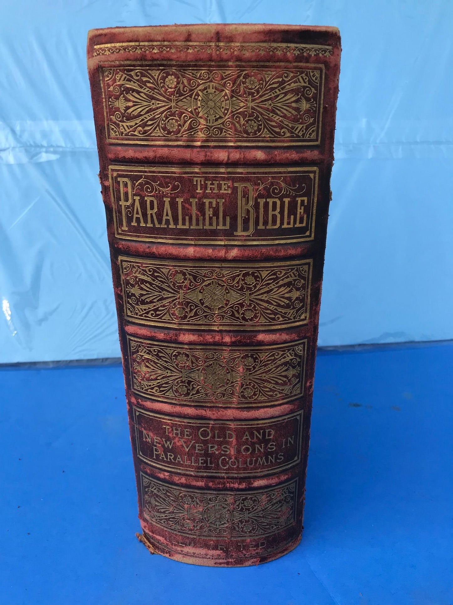 EXCELLENT COND 1889 PICTORIAL FAMILY BIBLE ORIGINAL RECEIPT ILLUSTRATED FREESHIP