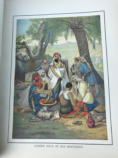 EXCELLENT COND 1889 PICTORIAL FAMILY BIBLE ORIGINAL RECEIPT ILLUSTRATED FREESHIP